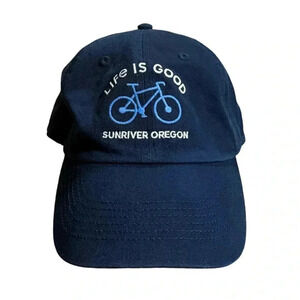 Life is Good Bicycle Adjustable Dad Hat (Sunriver Oregon)